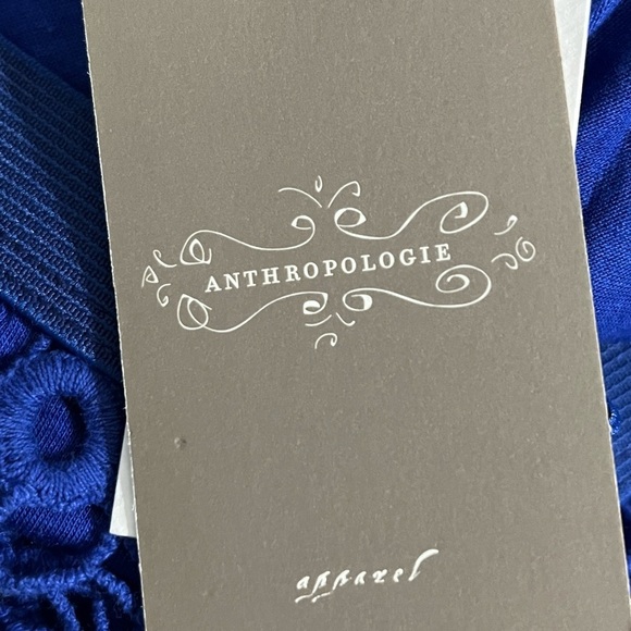 ELLA Moss Anthropologie High low Crochet Lace Electric Blue Skirt S Grannycore - Picture 6 of 13